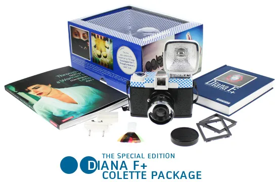 Limited Edition Diana F+ Colette camera package