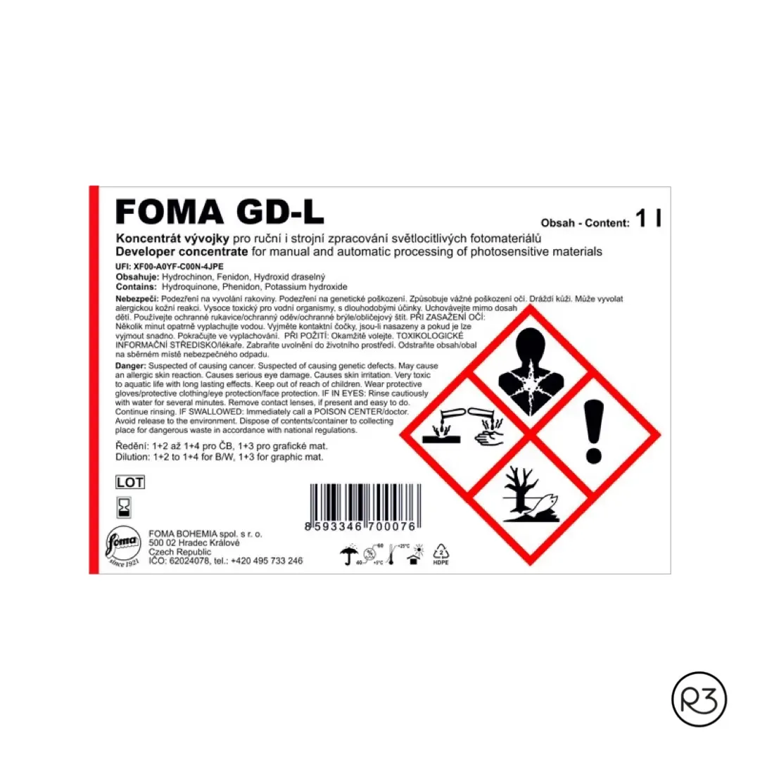 Foma GD-L revelador de película y papel 1 litro - Imagen 2