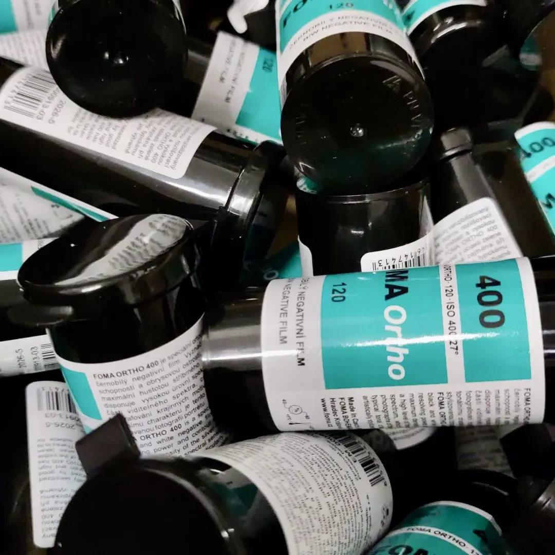 Foma Ortho 400 película ortocromática 120 x1